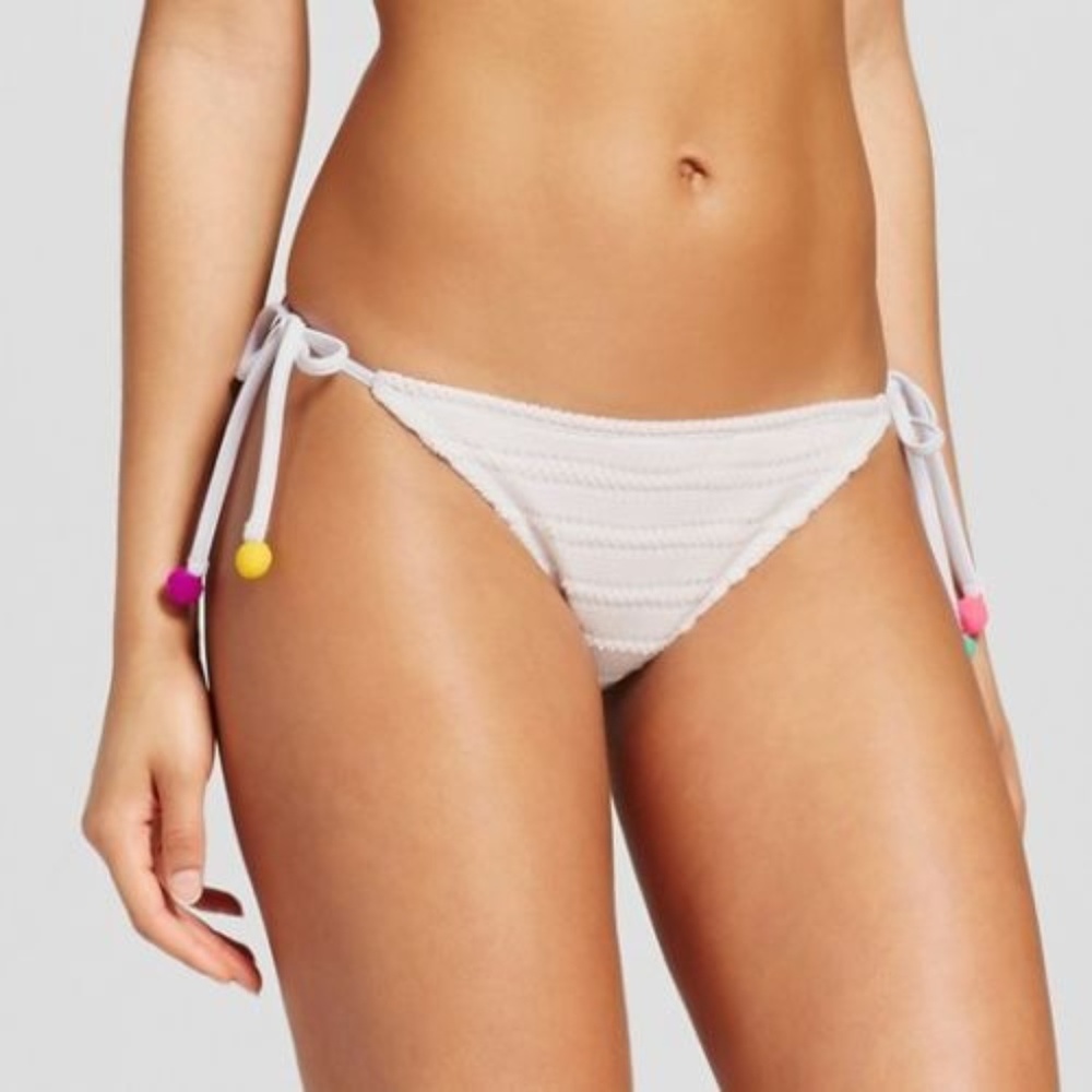 Xhilaration White String Bikini Bottom Swim Suit